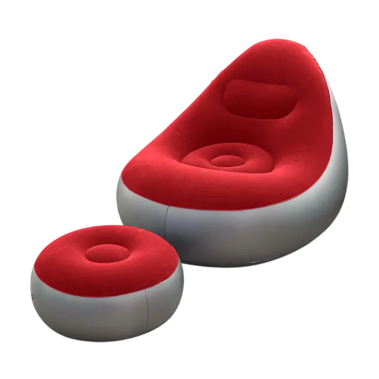 Air Bean Bag with Foot Stool