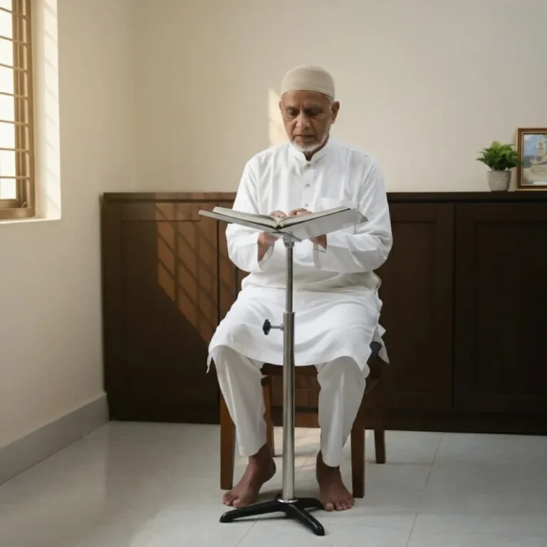 Stainless Steel Rehal Stand For Quran | (স্টেইনলেস কোরআন রাখার রেহাল)