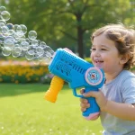 Automatic Bubble Gun | High-Speed Portable Bubble Blaster for Kids