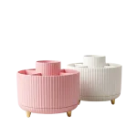 Makeup Brush Holder | Portable 360° Rotating Desk Organizer