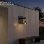 Outdoor Solar Wall Light | Wireless E27 Waterproof Garden Lamp