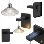 Outdoor Solar Wall Light | Wireless E27 Waterproof Garden Lamp